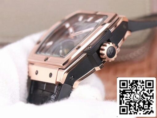 Hublot Masterpiece Tourbillon 906.OX.0123.VR.AES13 1:1 Best Edition JB Factory Rose Gold White Hour Swiss HUB 9006 US Replica Watch