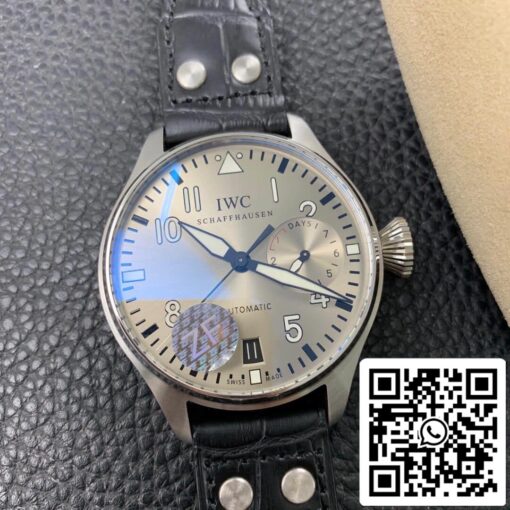 IWC Big Pilot IW500906 1:1 Best Edition ZF Factory Rhodium Dial US Replica Watch