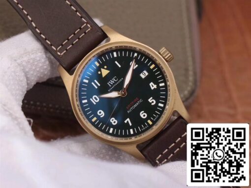 IWC Pilot Spitfire IW326802 1:1 Best Edition MKS Factory Black Dial Swiss ETA9015 US Replica Watch