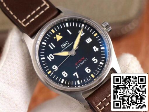 IWC Pilot Spitfire IW326803 1:1 Best Edition MKS Factory Black Dial Swiss ETA9015 US Replica Watch