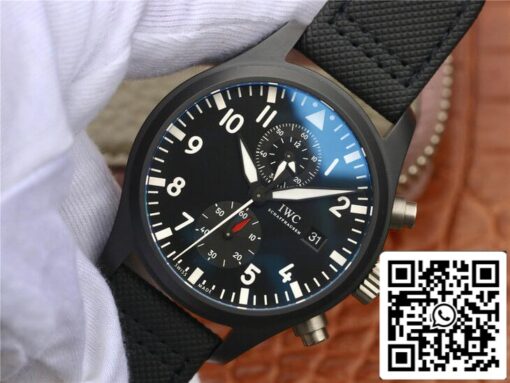 IWC Pilot TOP GUN IW389001 1:1 Best Edition ZF Factory Black Dial US Replica Watch