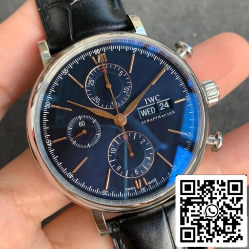 IWC Portofino IW391036 1:1 Best Edition ZF Factory Blue Dial US Replica Watch