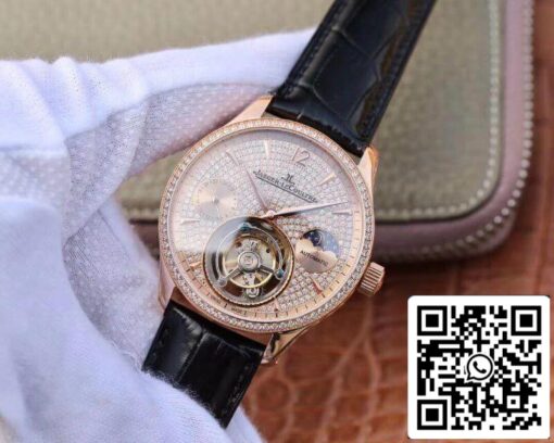 Jaeger-LeCoultre Master Complication Functions Real Tourbillon 1:1 Best Edition Swiss Hand-winding 3310 Rosegold US Replica Watch