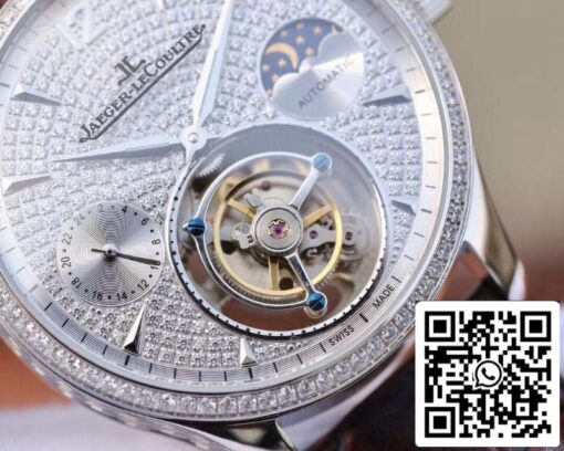 Jaeger-LeCoultre Master Complication Functions Real Tourbillon 1:1 Best Edition Swiss Hand-winding 3310 White Gold US Replica Watch