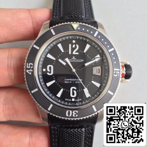 Jaeger-LeCoultre Master Compressor 2018670 Noob Factory 1:1 Best Edition Swiss ETA2836-2 Black Leather Strap US Replica Watch