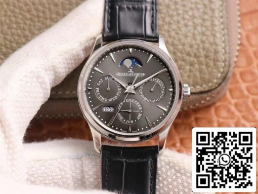 Jaeger LeCoultre Master Ultra Thin 130354J 1:1 Best Edition V9 Factory Gray Dial Swiss ETA868 US Replica Watch