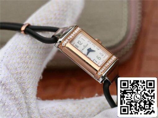 Jaeger LeCoultre Reverso 3264520 1:1 Best Edition MG Factory Rose Gold Diamond US Replica Watch