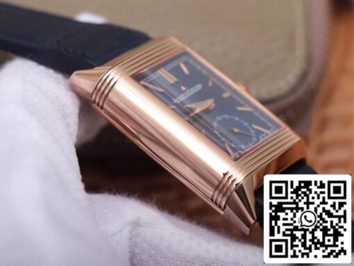 Jaeger LeCoultre Reverso Flip 1:1 Best Edition MG Factory Blue Dial Swiss ETA854A/2 US Replica Watch