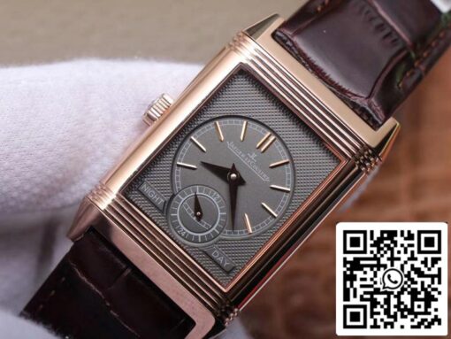 Jaeger LeCoultre Reverso Flip 1:1 Best Edition MG Factory White Dial Swiss ETA854A/2 US Replica Watch