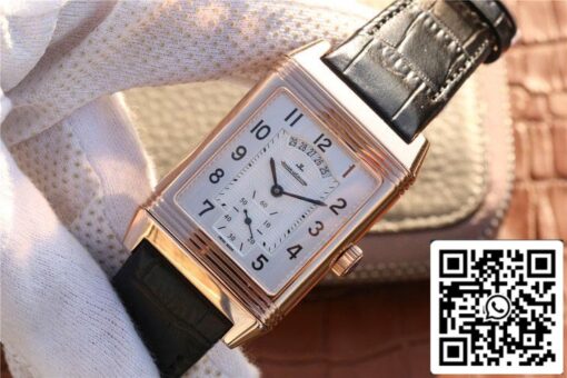 Jaeger LeCoultre Reverso Q2712510 1:1 Best Edition Rose Gold Silver Dial US Replica Watch