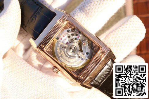 Jaeger LeCoultre Reverso Q3732470 1:1 Best Edition Rose Gold Black Dial US Replica Watch