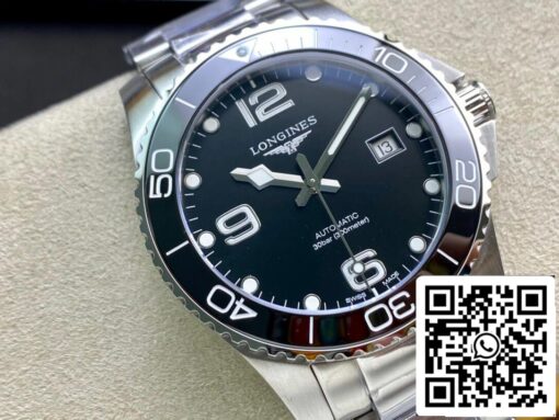 Longines HydroConquest L3.781.4.56.6 1:1 Best Edition ZF Factory Black Dial Swiss L888.2 US Replica Watch