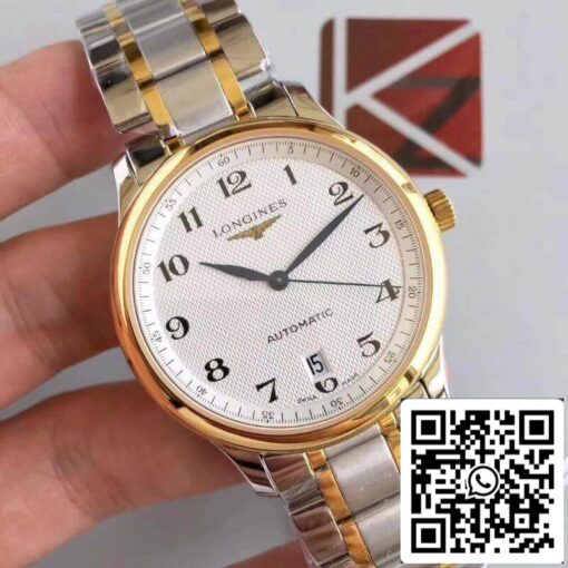 Longines Master Collection KZ Factory 1:1 Best Edition Swiss ETA2824 18K Gold Two Tone Stainless Steel Bracelet US Replica Watch