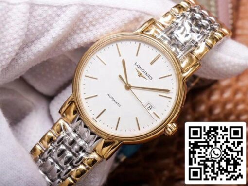 Longines Presence L4.921.2.12.7 1:1 Best Edition RM Factory White Dial Swiss ETA2892 US Replica Watch