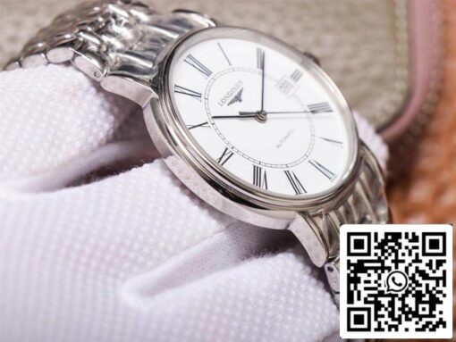 Longines Presence L4.921.4.11.6 1:1 Best Edition RM Factory White Dial Swiss ETA2892 US Replica Watch