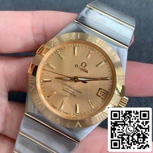 Omega Constellation 123.20.38.21.08.001 1:1 Best Edition VS Factory Champagne Dial US Replica Watch