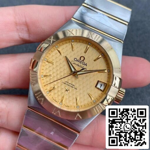 Omega Constellation 123.20.38.21.08.002 1:1 Best Edition VS Factory Champagne Dial US Replica Watch