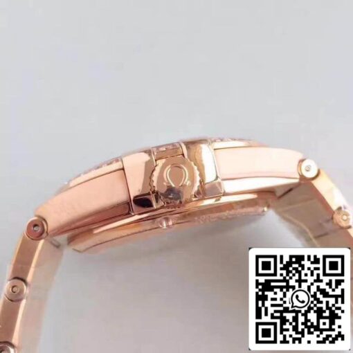 Omega Constellation 123.25.38.21.52.001 3S Factory 1:1 Best Edition Swiss ETA8500 18K Rose Gold Bracelet US Replica Watch