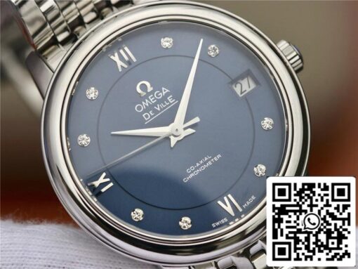 Omega De Ville 424.10.33.20.53.001 1:1 Best Edition MKS Factory Diamond Dial US Replica Watch