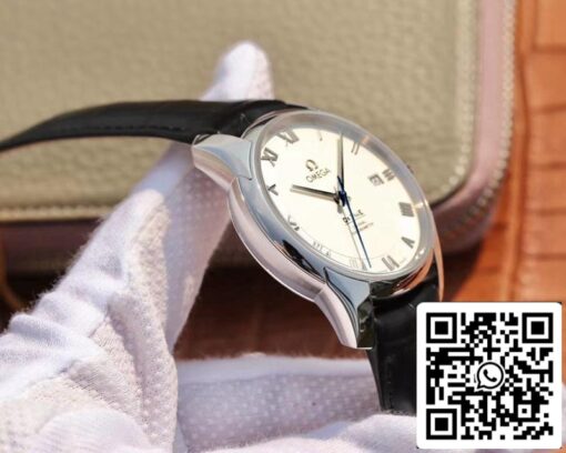 Omega De Ville 431.13.41.21.02.001 1:1 Best Edition VS Factory White Dial Swiss ETA8500 US Replica Watch