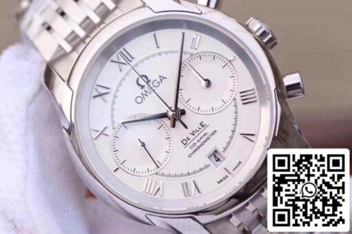 Omega De Ville Chronograph 42MM 431.10.42.51.02.001 OM Factory 1:1 Best Edition Swiss ETA9300 Stainless Steel Bracelet US Replica Watch