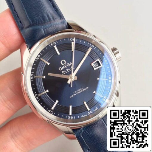 Omega De Ville Hour Vision 431.33.41.21.03.001 3S Factory 1:1 Best Edition Swiss ETA8500 Blue Dial US Replica Watch