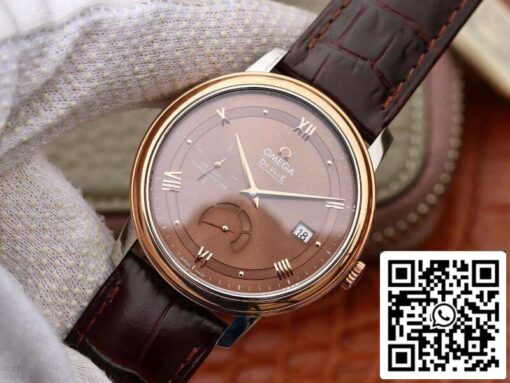 Omega De Ville Prestige 424.23.40.20.13.001 TW Factory 1:1 Best Edition Swiss ETA2824 Brown Dial US Replica Watch