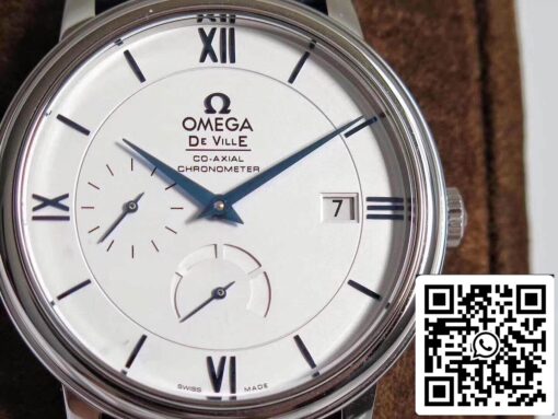 Omega De Ville Prestige 424.53.40.21.04.001 TW Factory 1:1 Best Edition Swiss ETA2824 White Dial Blue Marker US Replica Watch