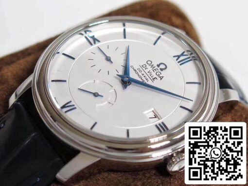 Omega De Ville Prestige 424.53.40.21.04.001 TW Factory 1:1 Best Edition Swiss ETA2824 White Dial Blue Marker US Replica Watch