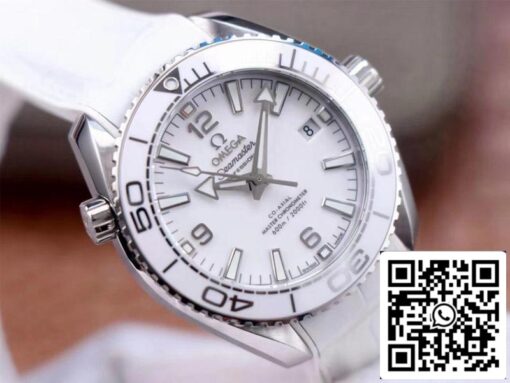 Omega Seamaster 215.33.40.20.04.001 Planet Ocean 600M 1:1 Best Edition VS Factory White Dial Swiss ETA8800 US Replica Watch