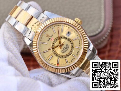 Rolex SKY-DWELLER 326938-72418 Best 1:1 Edition Best Factory Gold Dial - Image 2