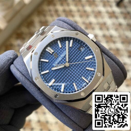 Audemars Piguet Royal Oak 15500ST.OO.1220ST.01 APS Factory V2 Blue Dial and White – Image 2