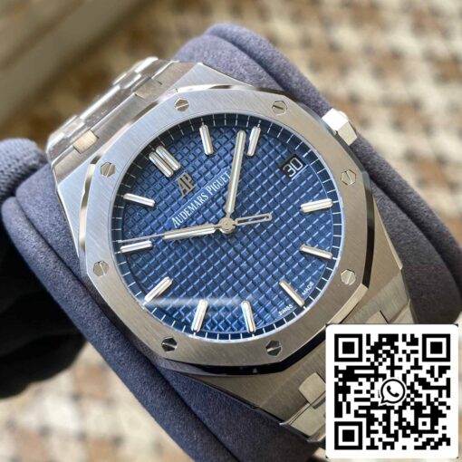 Audemars Piguet Royal Oak 15500ST.OO.1220ST.01 APS Factory V2 Blue Dial and White – Image 4