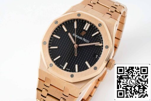 Audemars Piguet Royal Oak 15500OR.OO.1220OR.01 APS Factory V2 1:1 Best Edition Black Dial – Image 3