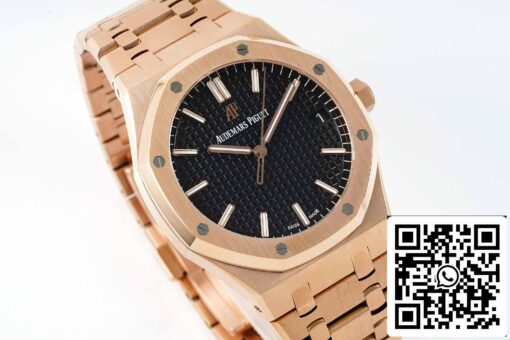 Audemars Piguet Royal Oak 15500OR.OO.1220OR.01 APS Factory V2 1:1 Best Edition Black Dial – Image 4