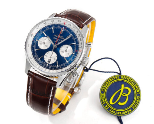 Breitling Navitimer B01 Chronograph AB0137211C1A1 41mm 1:1 Best Edition BLS Factory Leather Strap - Imagen 2