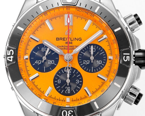 Breitling Super Chronomat B01 AB01364A1I1S1 44mm BLS Factory 1:1 Best Edition Orange Dial - Imagen 6