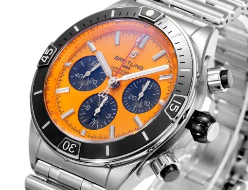 Breitling Super Chronomat B01 AB01364A1I1S1 44mm BLS Factory 1:1 Best Edition Orange Dial - Imagen 5