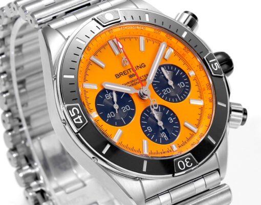 Breitling Super Chronomat B01 AB01364A1I1S1 44mm BLS Factory 1:1 Best Edition Orange Dial - Imagen 4