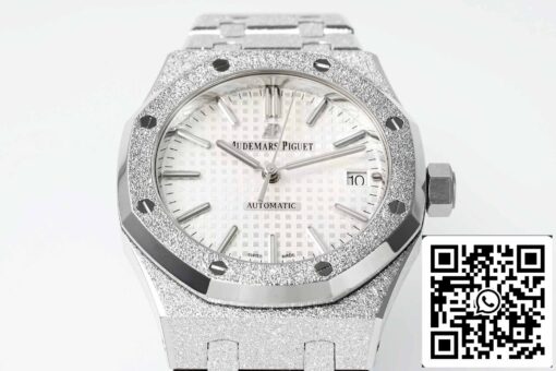 Audemars Piguet 15454 Frost Gold 1:1 best edition White dial - Image 2