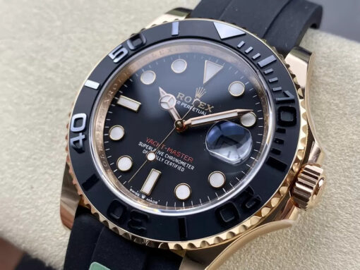 Rolex Yacht-Master 40 Black Dial Rose Gold  M126655-0002  1:1 Best Edition AR Factory Counterweight Version - Image 9