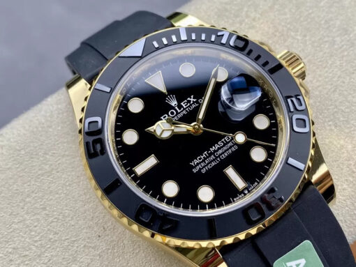 Rolex Yacht-Master 42 Black Dial Yellow Gold  M226658-0001  1:1 Best Edition AR Factory Counterweight Version - Image 9