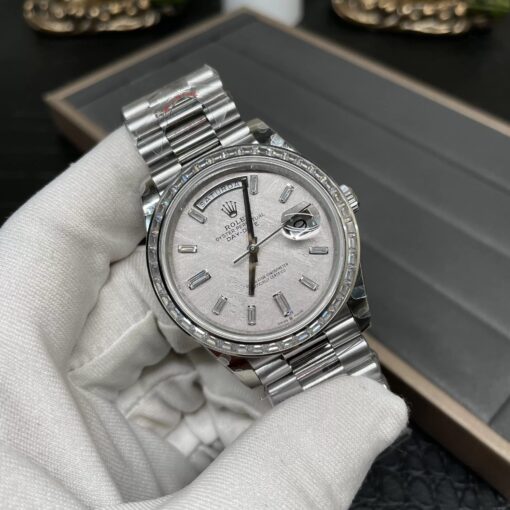 Rolex Day Date 40 M228396TBR-0027 Meteorite Diamond Dial 1:1 Best Edition GM Factory V3 Counterweight Version - 이미지 8