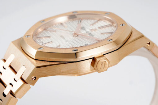 Audemars Piguet Royal Oak 15400ST 1:1 Best Edition ZF Factory White Dial Rose Gold – Bild 4