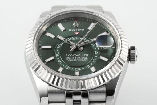 Rolex Sky Dweller M336934-0001 1:1 Best Edition ZF Factory Green Dial Newest Version 2024 - Image 8