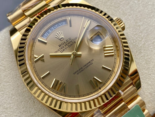 Rolex Day Date 40 M228238-0006 Yellow Dial 1:1 Best Edition AR Factory 3255 Movement - Imagen 8