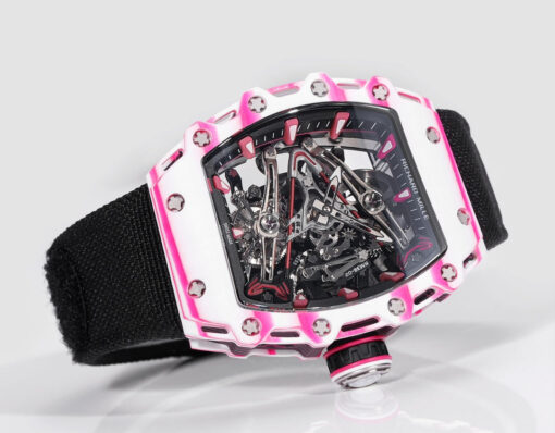 Richard Mille Bubba Watson Tourbillon RM38-02  1:1 Best Edition Velcro Fabric Black Strap - Image 6