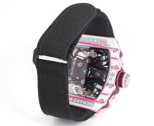 Richard Mille Bubba Watson Tourbillon RM38-02  1:1 Best Edition Velcro Fabric Black Strap - Image 2