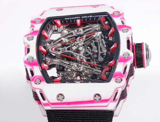 Richard Mille Bubba Watson Tourbillon RM38-02  1:1 Best Edition Velcro Fabric Black Strap - Image 5