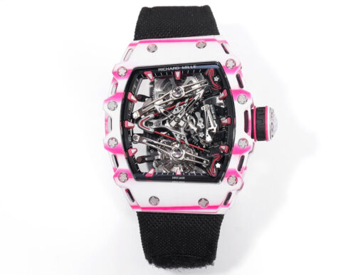 Richard Mille Bubba Watson Tourbillon RM38-02  1:1 Best Edition Velcro Fabric Black Strap